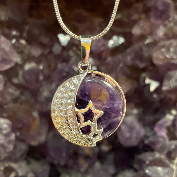 Silver Moon/Star Necklace