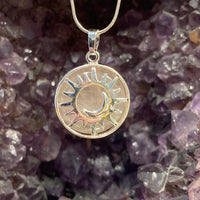 Silver Sun/Moon Necklace