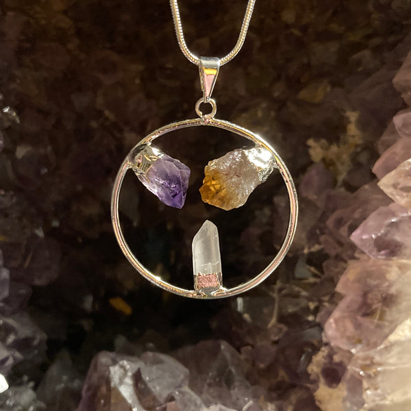 Tri-Stone Necklace