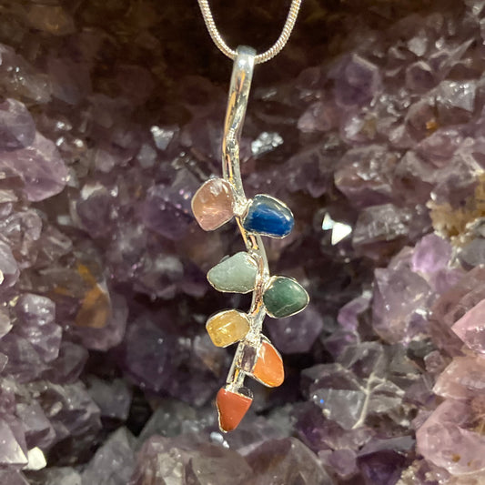 Multi Stone Branch Necklace