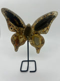 Agate Butterfly on Metal Stand