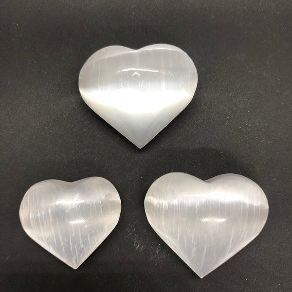 Selenite Hearts