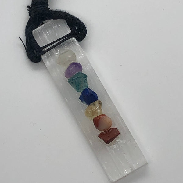 Selenite Chakra Necklace