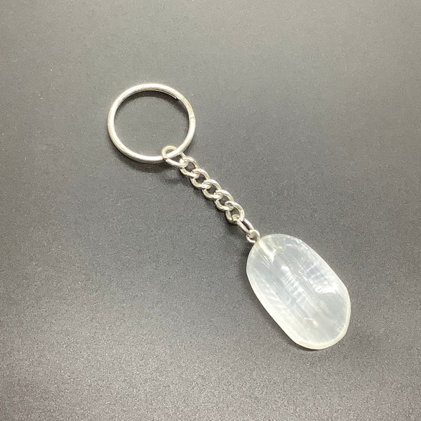 Selenite Keychain