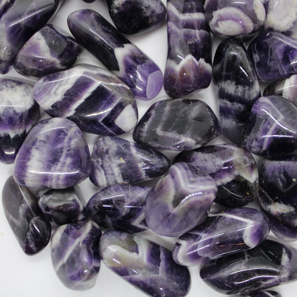Zebra Amethyst Rugh Zebra Amethyst Tumbled – The Crystal Traders